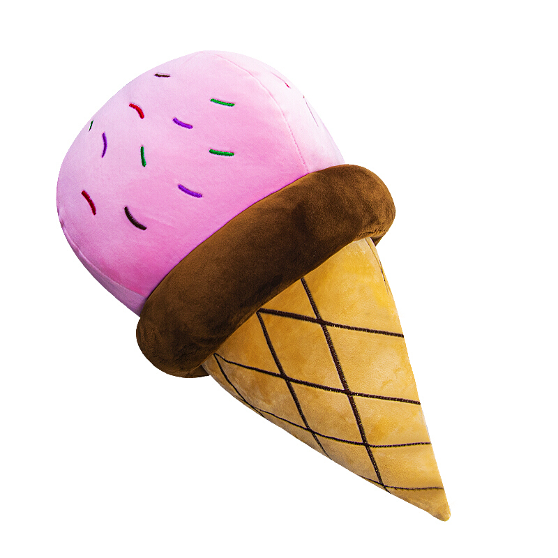 赟娅 创意冰淇凌雪糕毛绒玩具甜筒公仔雪糕抱枕玩偶靠垫床上沙发摆件