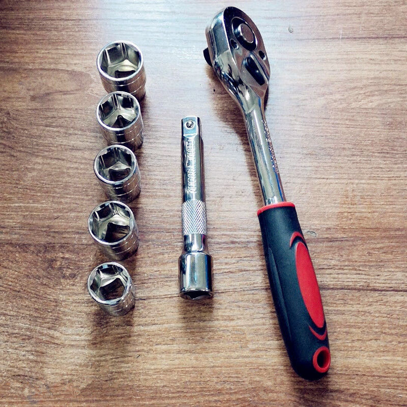 定制适用棘轮扳手加长接杆24齿大飞扳手1/2六角17192123套筒汽修轮胎