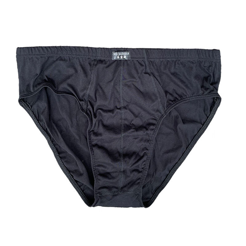 好品质男士内裤棉男士内裤三角裤中腰青年裤头宽松裤衩加肥肥佬底裤5