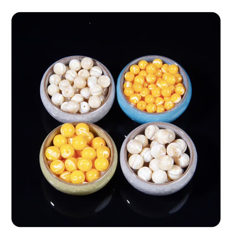 kzd天然贝壳马蹄螺散珠子贝珠diy手工制作项链手链饰品材料配件圆珠