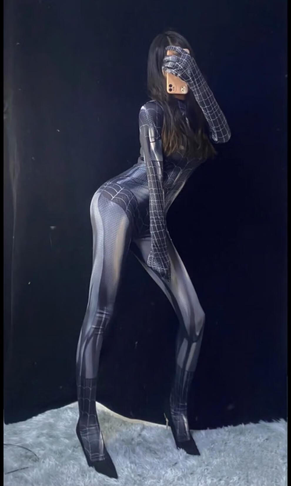 黑蜘蛛侠紧身衣女蜘蛛侠紧身衣女性感mj毒液衣服二次元cos角色成人可