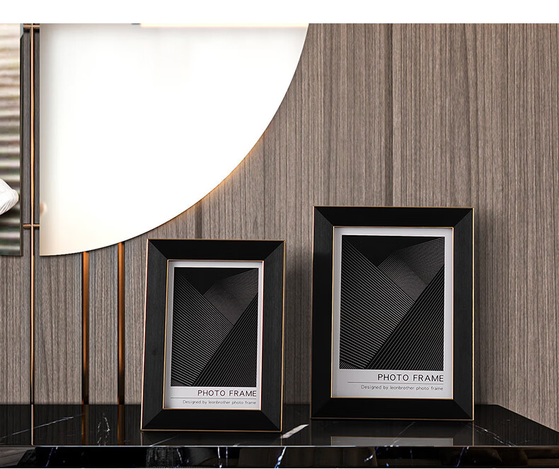 景逸居家现代简约轻奢相框摆台潮流照片框相架高档实木木质i定制纪念