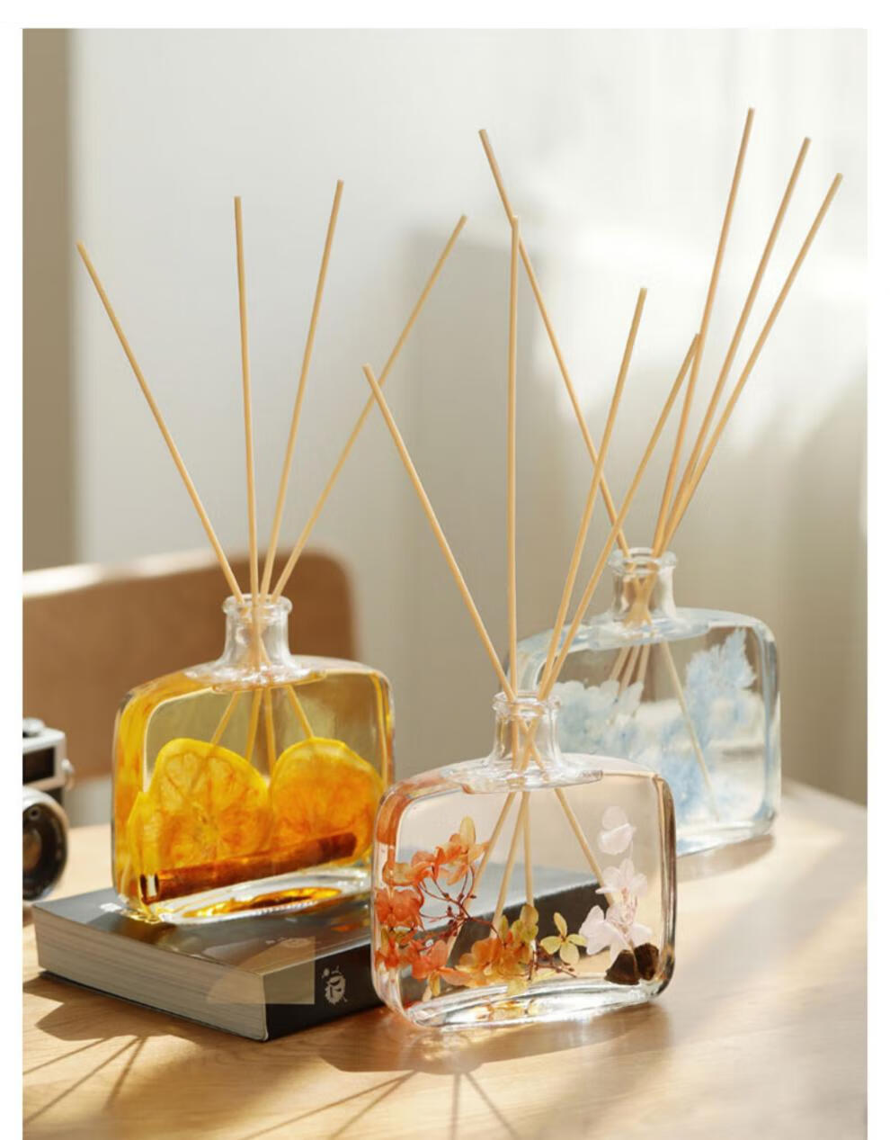 赤沉·香薰佛手柑香薰室内持久家用藤条精油客厅橘子味摆件宿舍 永生