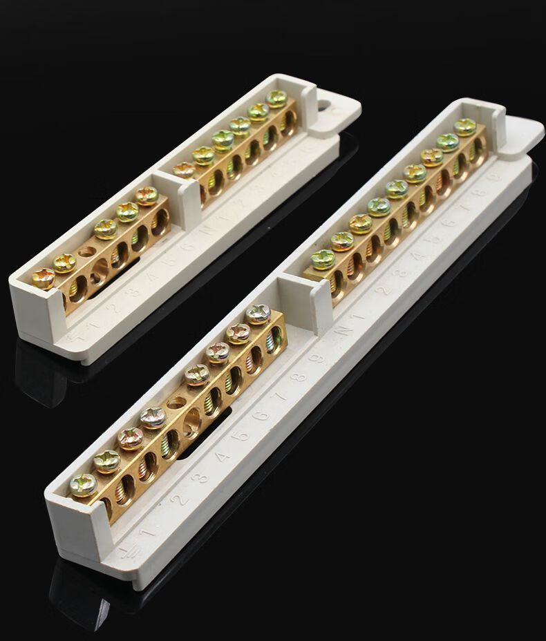 定制零地排接线端子零地线端子配电箱电线连接器排零线火线纯铜端子排