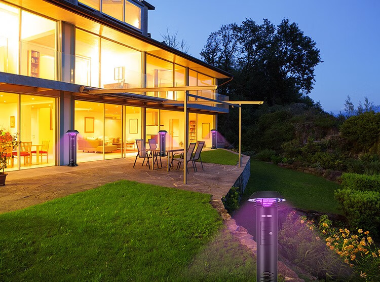 高科达户外灭蚊灯 灭蚊灯庭院花园智能驱蚊器室外大型防水吸入式诱蚊