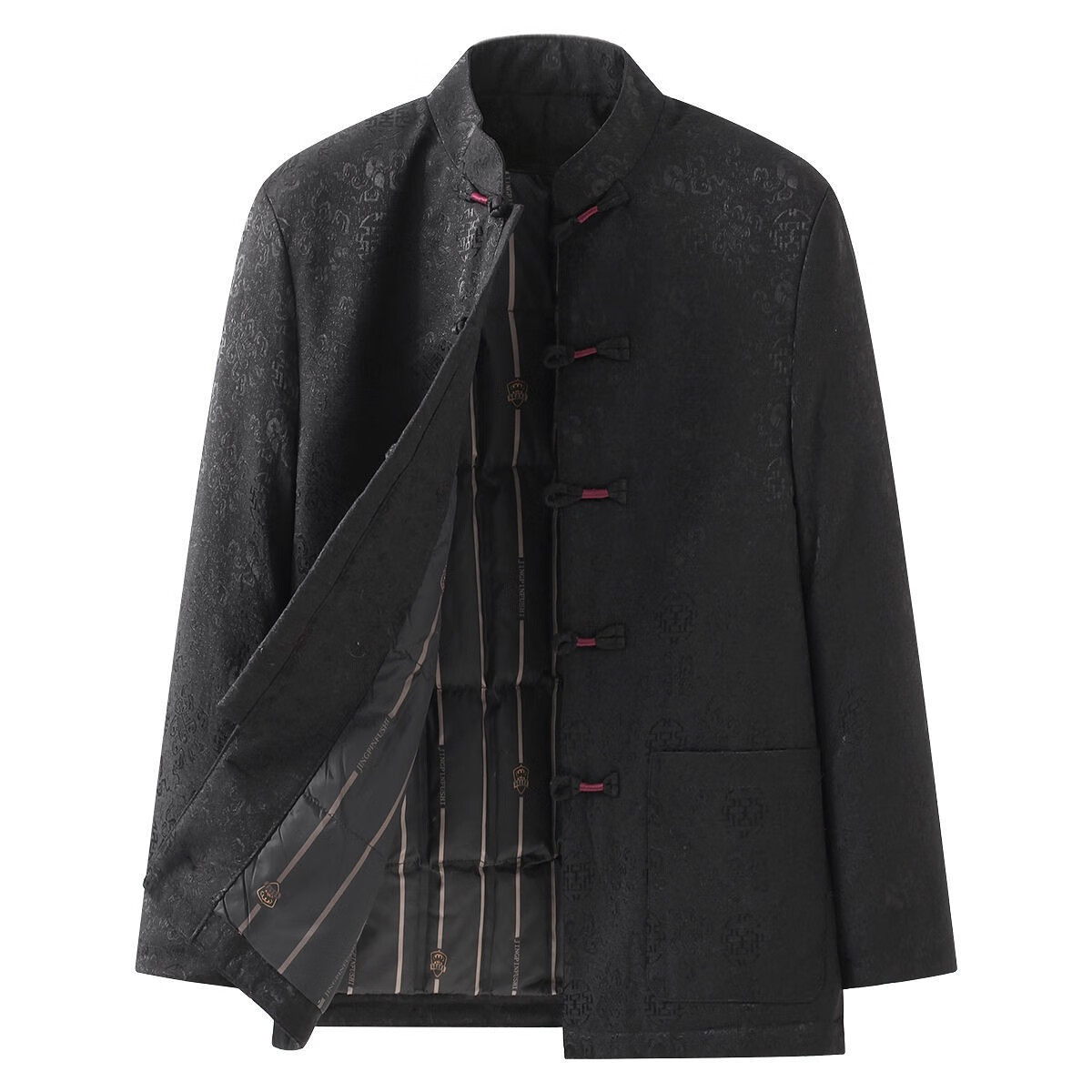 百羽飞旗舰官方店唐装男羽绒服中国风中式外套冬季加厚保暖老人过寿