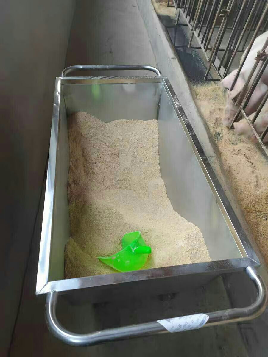 猪用不锈钢饲料车手推车喂料车养殖场饲料车不锈钢斗车小推车boussac