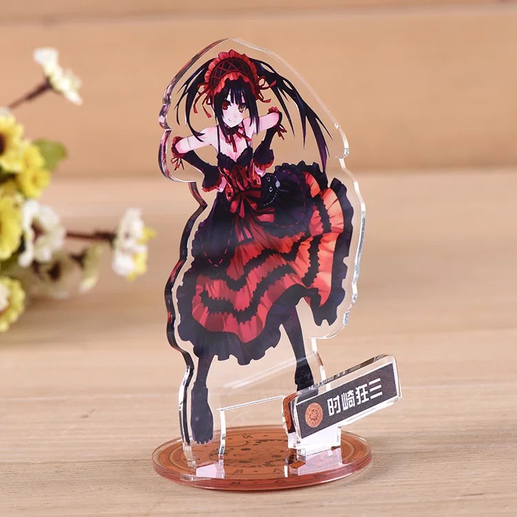 定制时崎狂三动漫周边立牌亚克力透明双面钥匙扣漫展款时崎狂三立牌