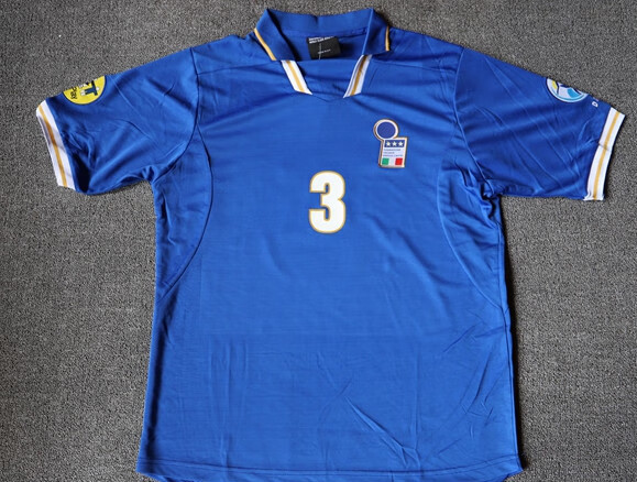 96欧洲杯意大利主场马尔蒂尼巴乔96皮耶罗因扎吉经典复古球衣单上衣