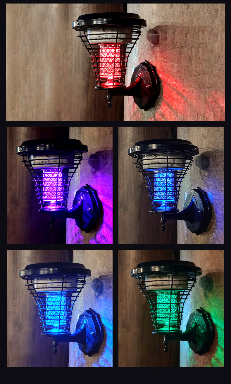 太阳能灭蚊灯室外驱蚊神器庭院花园杀虫灯户外果园诱虫灯鱼塘室外 hj