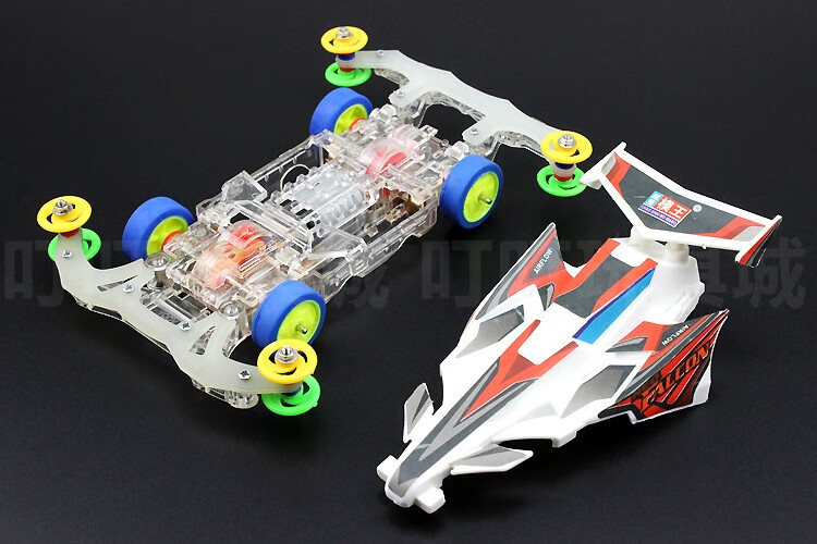 超星模王改装四驱兄弟四驱车成品龙头凤尾双头马达竞技模型车 金刚鲨