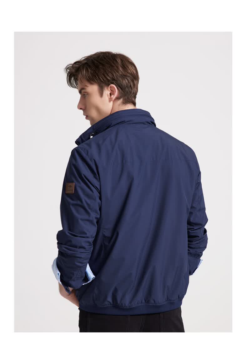 fynchhatton德国树夹克外套男商务休闲可隐藏帽子藏青xl185100a