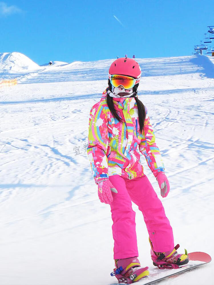 南恩同款儿童滑雪服套装男女童冬季户外加厚保暖防寒外套防风防水雪乡
