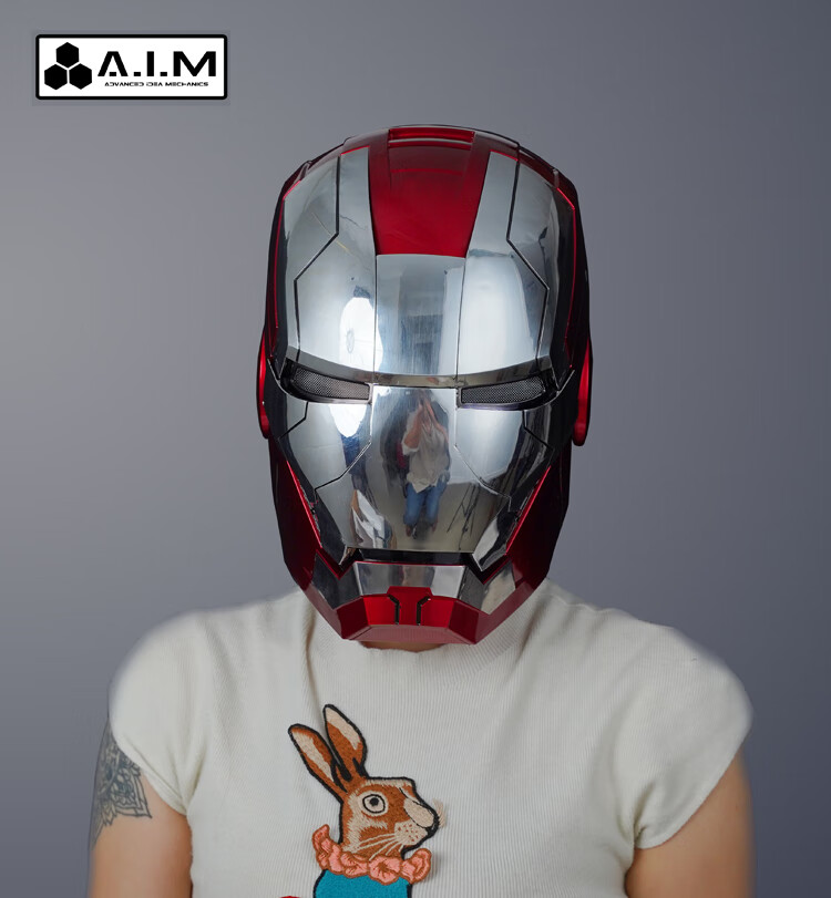 贾维斯头盔aim钢铁侠头盔可声控变形穿戴mk5贾维斯面罩电动开合语音