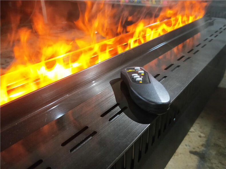 篝火仿真定制伏羲3d雾化壁炉嵌入式圆形防水真火悬挂取暖加湿仿真火焰