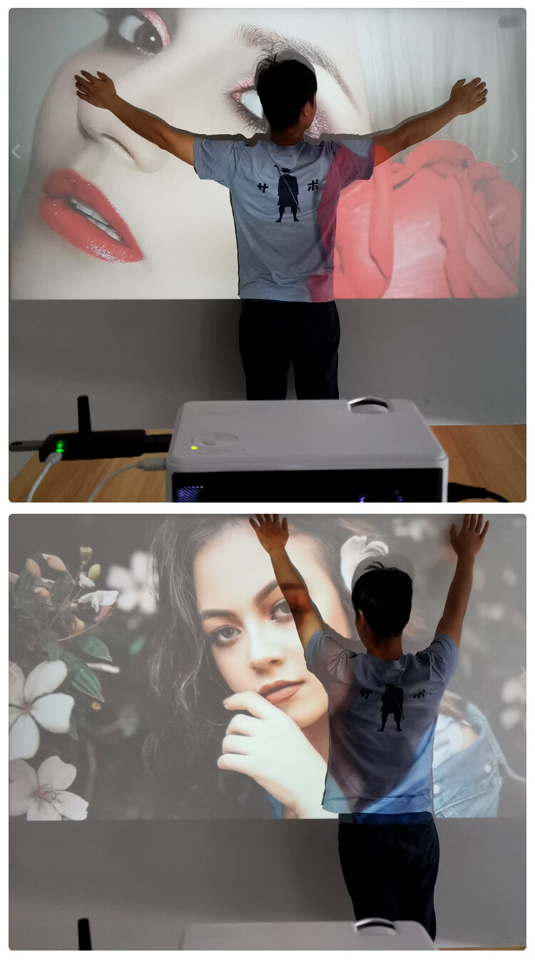 光米m2手机投影仪家用办公高清智能一体wifi无线微小型投影机便携式