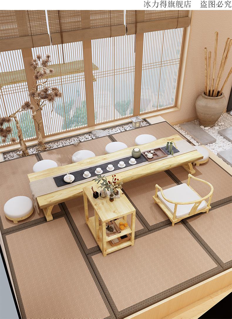 定制矮桌子地桌日式禅意茶桌实木榻榻米茶台茶室地桌小矮桌子新中式
