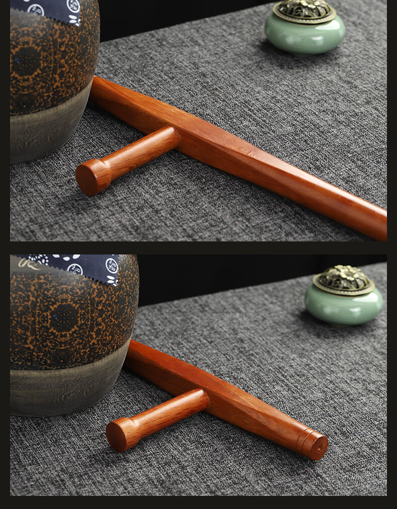 恋拓(liantuo) 青冈木武术双拐 浮萍拐t型拐子丁字棍 东方棍 送背袋