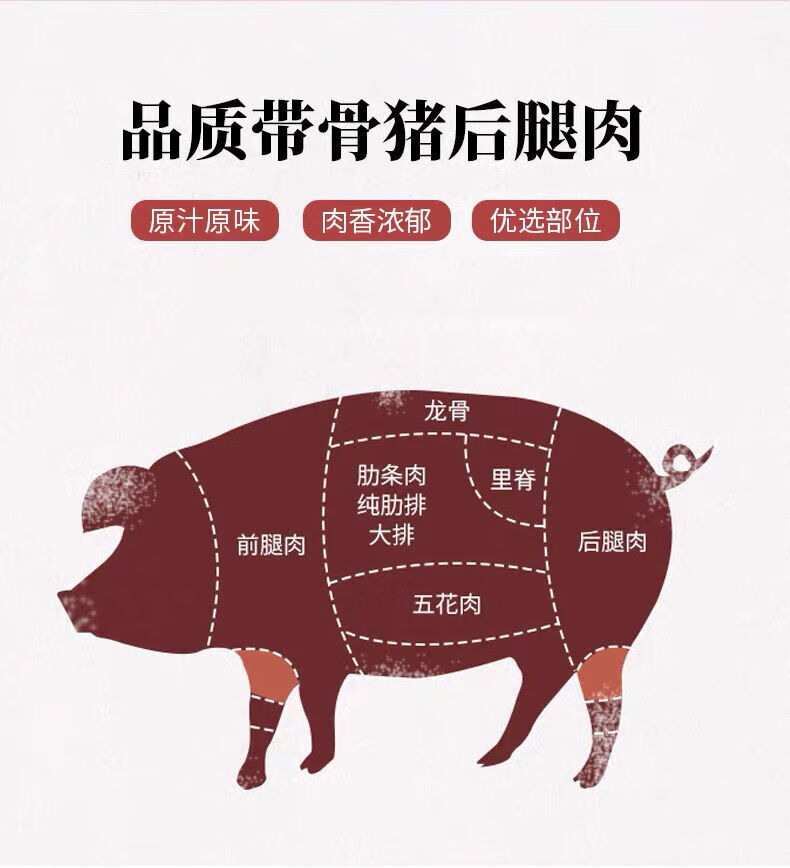 春光岛生猪肉新鲜后腿猪肉农户散养土猪肉批发生鲜猪