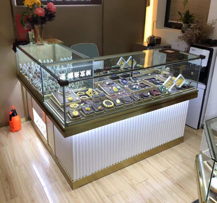 怡家合yijiahe珠宝展示柜饰品首饰黄金玉器展柜玻璃柜台手表陈列柜台