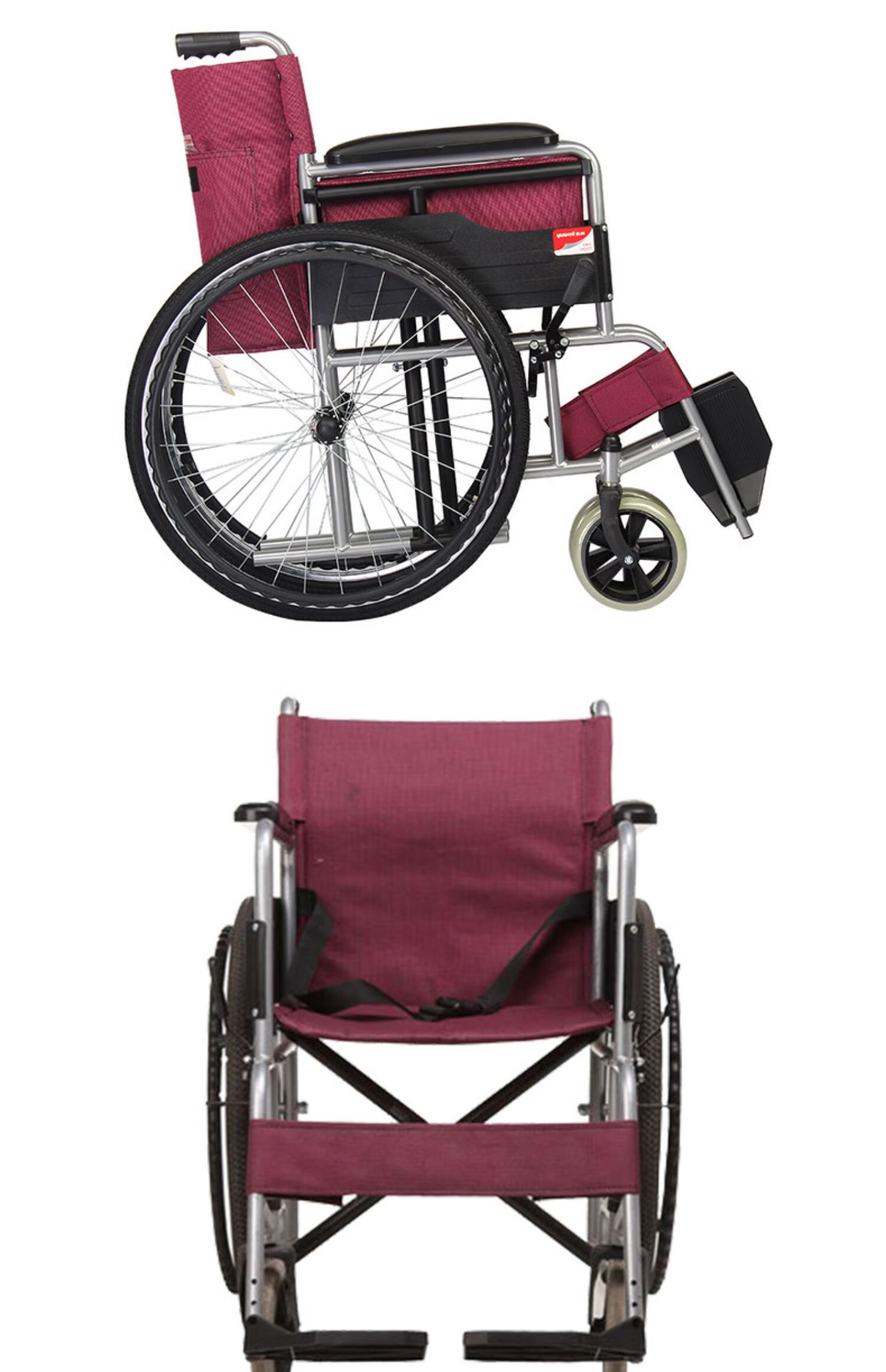 鱼跃(yuwell)手动轮椅车 老人残疾人代步车工具折叠便携家用 h007