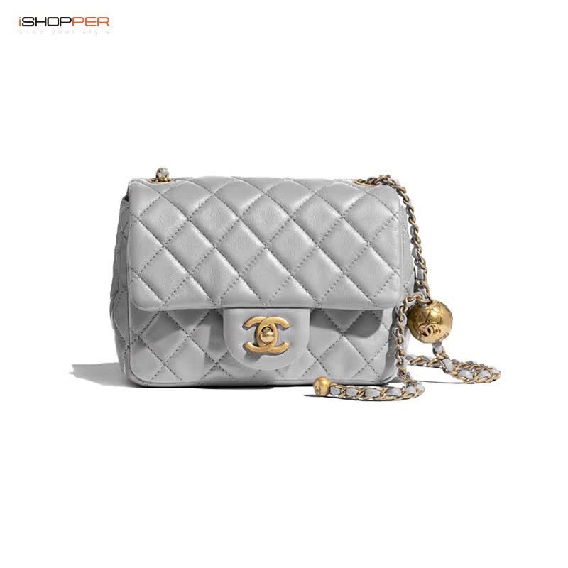 chanel香奈儿女包经典小金球系列方胖单肩包斜挎包链条包as1786b02916