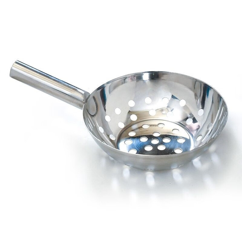 漏鱼鱼的工具 大孔漏勺漏面鱼家用加厚大号老式陕西小型凉粉浆水鱼