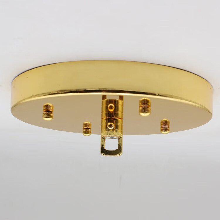 螺口灯座吊灯底座灯具吸顶盘水晶灯加大铁盘挂灯吊座灯座灯具配件