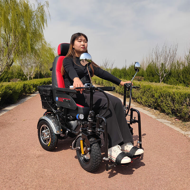 电动轮椅 弘宝通电动轮椅车老人残疾人代步车四轮越野多功能大续航