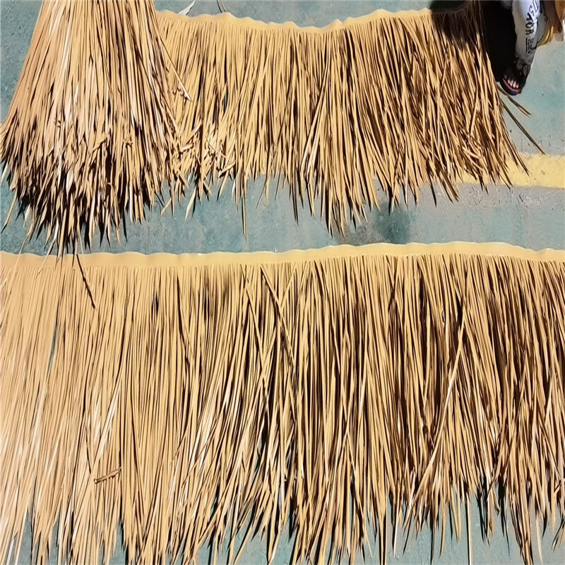公园屋顶假草仿真茅草瓦装饰屋顶檐口凉亭长廊塑料茅草人造热熔仿真