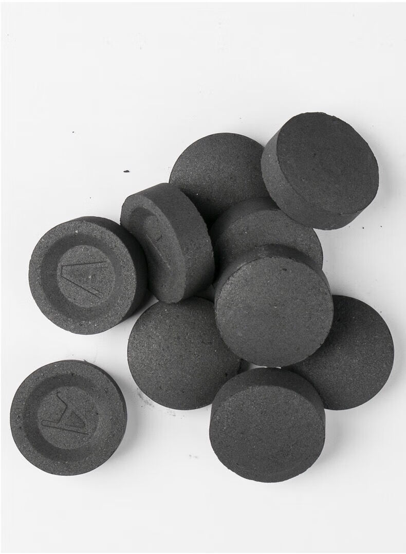 耐烧速燃炭果木炭引燃烧烤碳无烟煮茶炭引火炭水烟炭户外易燃水烟炭小