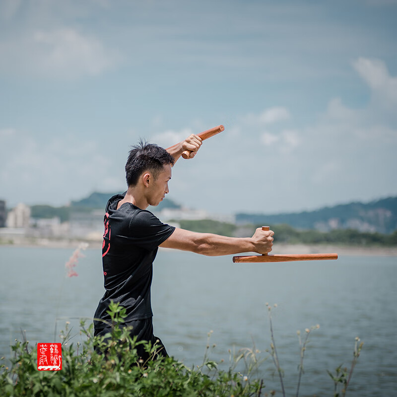 陇聚福 青冈木双拐 浮萍拐子 武术t拐丁字棍 东方棍 送背袋教程 双拐