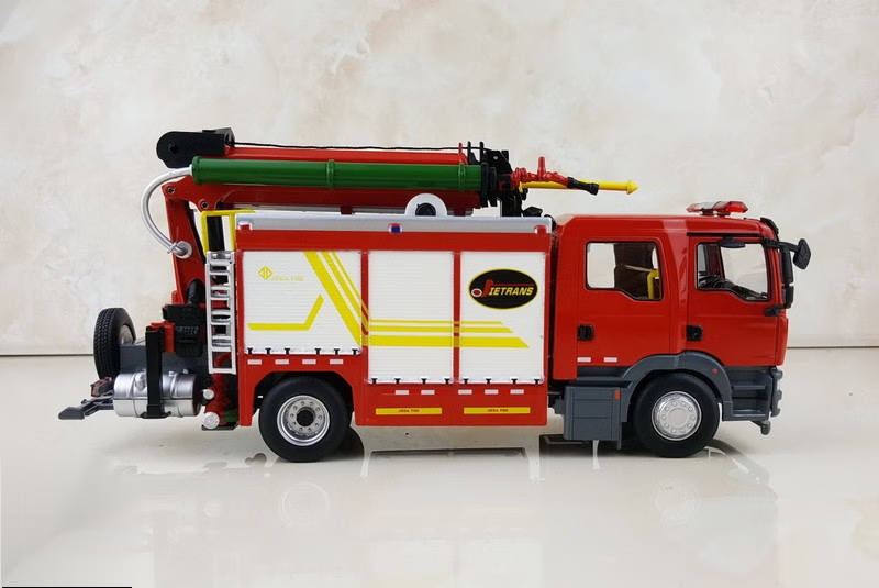 原厂徐工消防车仿真模型高空作业车奔驰底盘徐工dg100登高平台消防车