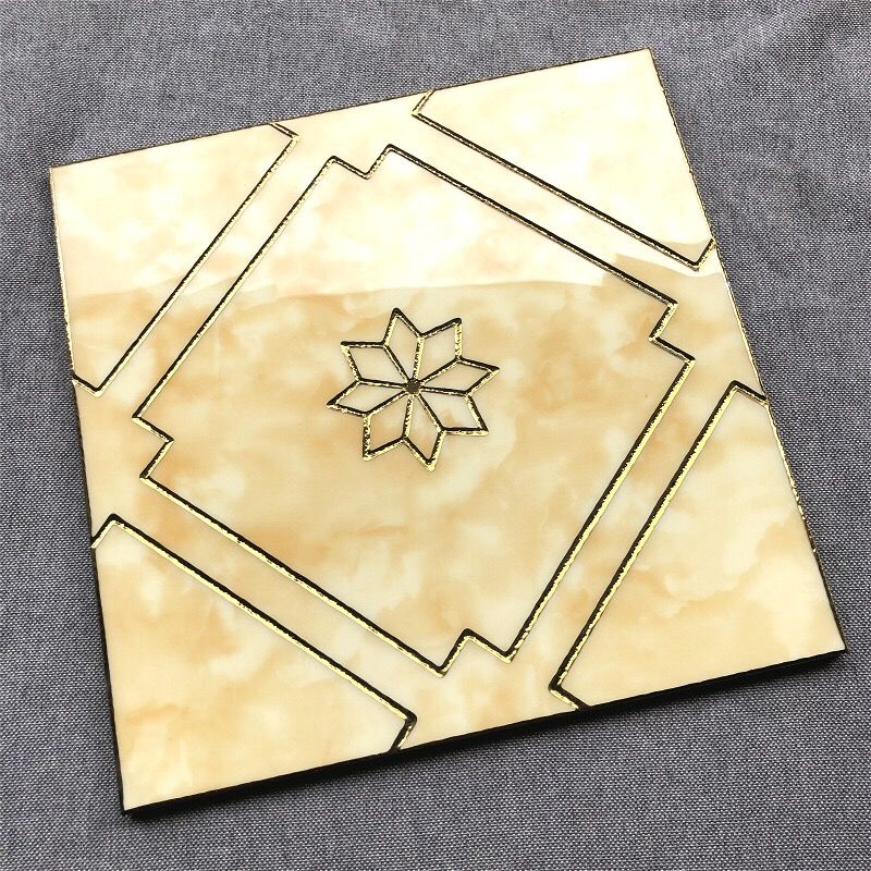 卫生间抛晶砖300x300抛金砖厨房阳台浴室无限拼镀金k金砖防滑地砖 fh0