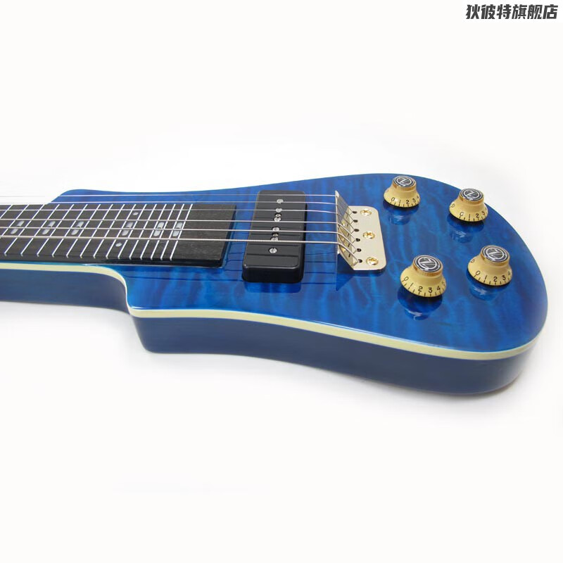 超值好物滑棒六弦电吉他6弦夏威夷滑棒吉他夏威夷钢棒电琴lt230蓝色配