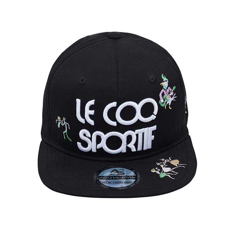 乐卡克(le coq sportif)高尔夫球帽女时尚运动遮阳棒球帽女新品 黑色