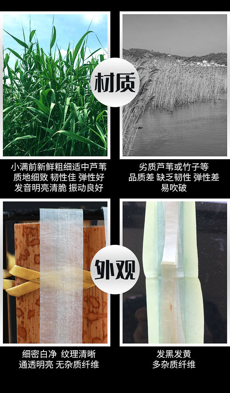 笛膜套装专业演奏21年新笛子芦苇膜笛子膜笛膜胶3包专业笛膜笛包剪刀