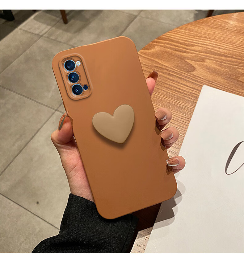 镇都兴克莱因蓝opporeno4手机壳网红简约新款外壳reno4pro纯色女款