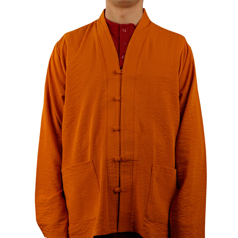 适用于喇嘛服夏季长袖僧服藏传佛教透气僧衣出家人衬衣居士服装活佛