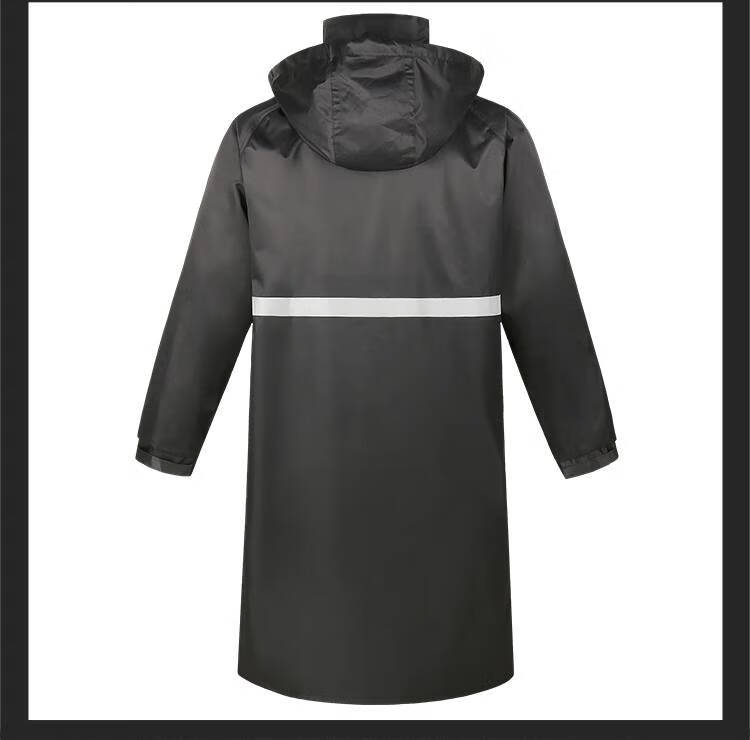 雨衣长款反光 防暴雨反光雨衣外套长款连体全身男徒步双层防水加厚
