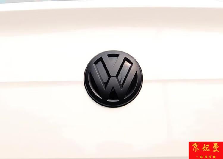 速腾黑色贴配件凌渡改装桑塔纳装饰 18-21年桑塔纳车标亚黑一对【图片