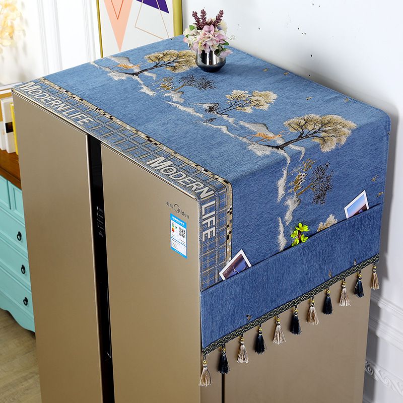 冰箱防尘盖布单开门防尘罩布保护罩遮灰布冰箱布罩子防尘冰柜盖布挡灰