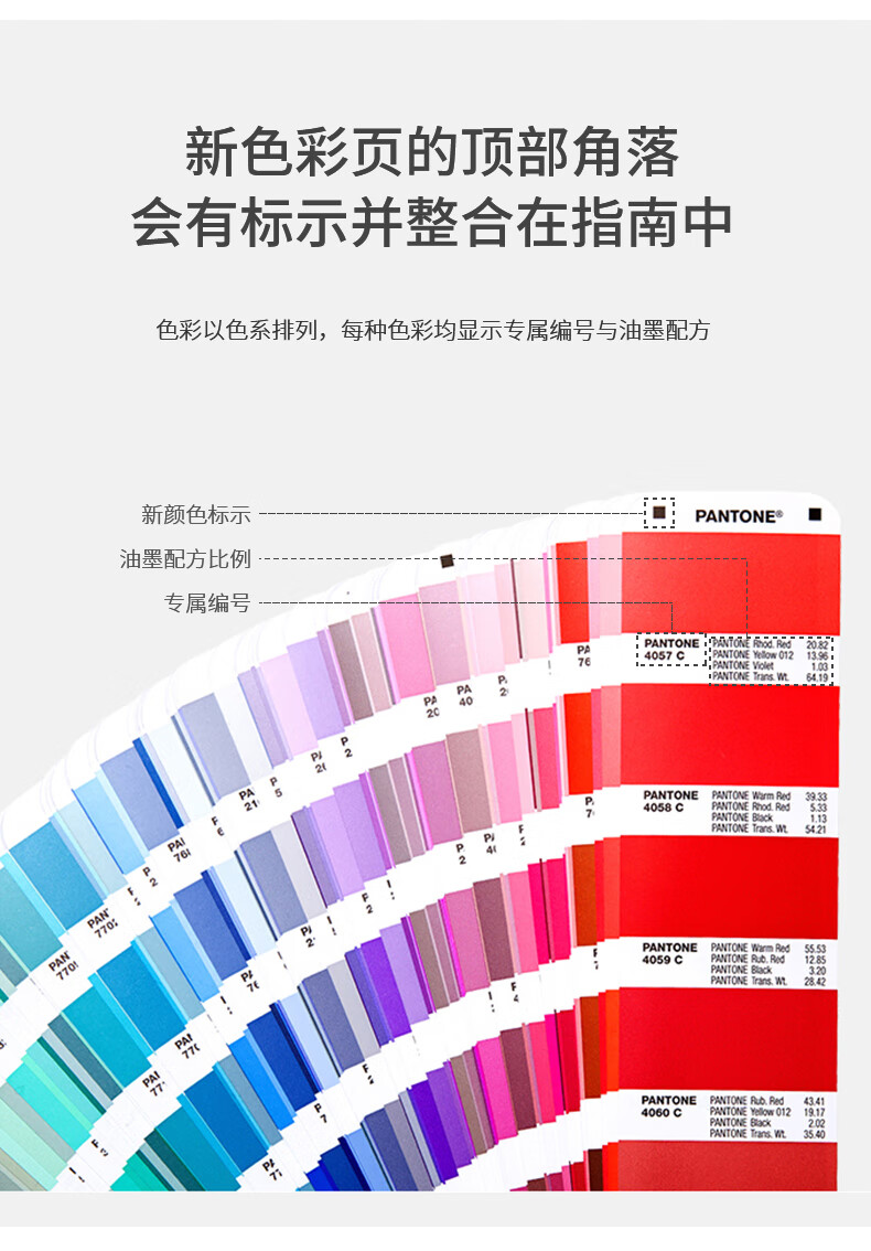 名稱:國際通行彩通pantone配方指南gp1601a新版通用國際標準專色色卡1