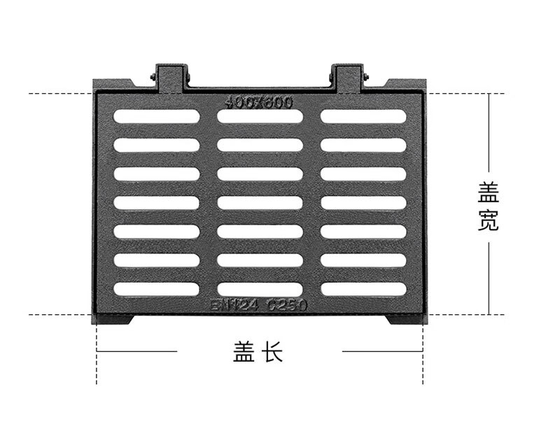 球墨铸铁盖板方形排水沟地沟盖板雨水篦子厨房水沟下水道污水井盖 酒