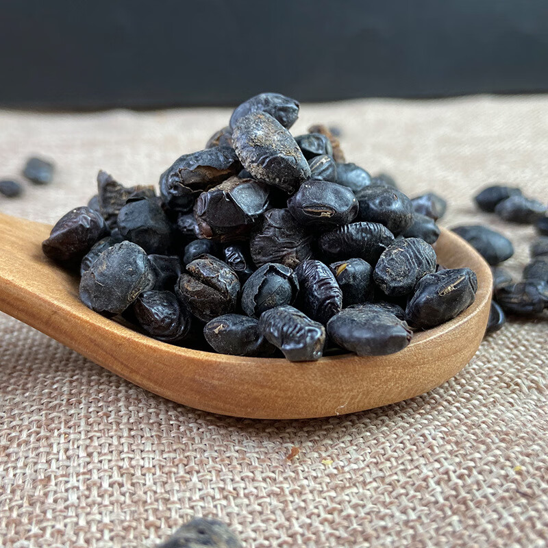 北京同仁堂中药材淡豆豉500g克中草药淡豆豉食用淡豆鼓克无盐黑豆豉