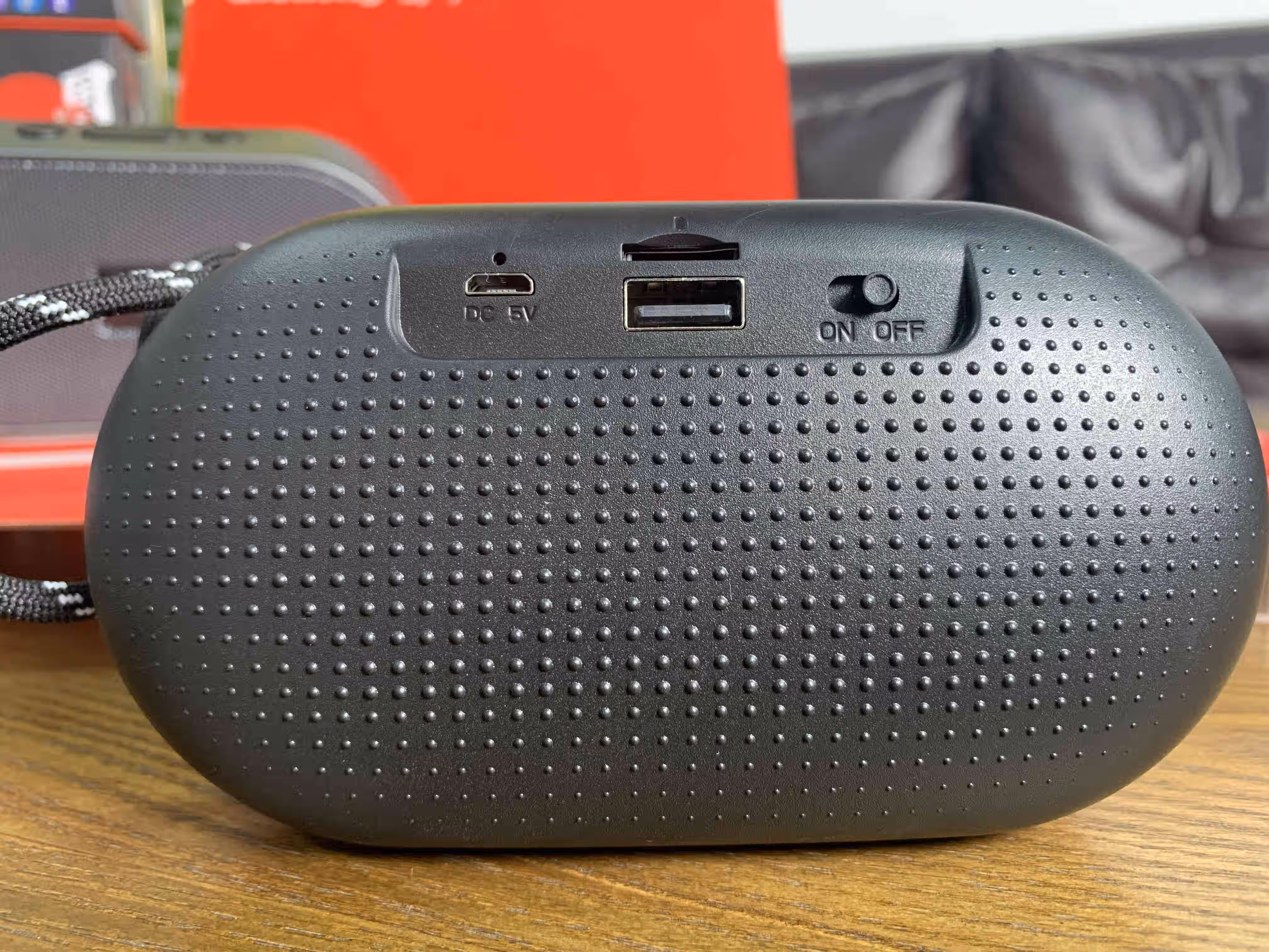 奇声 手提蓝牙音响家用户外播放广场舞大功率便携插卡蓝牙音箱 蓝色