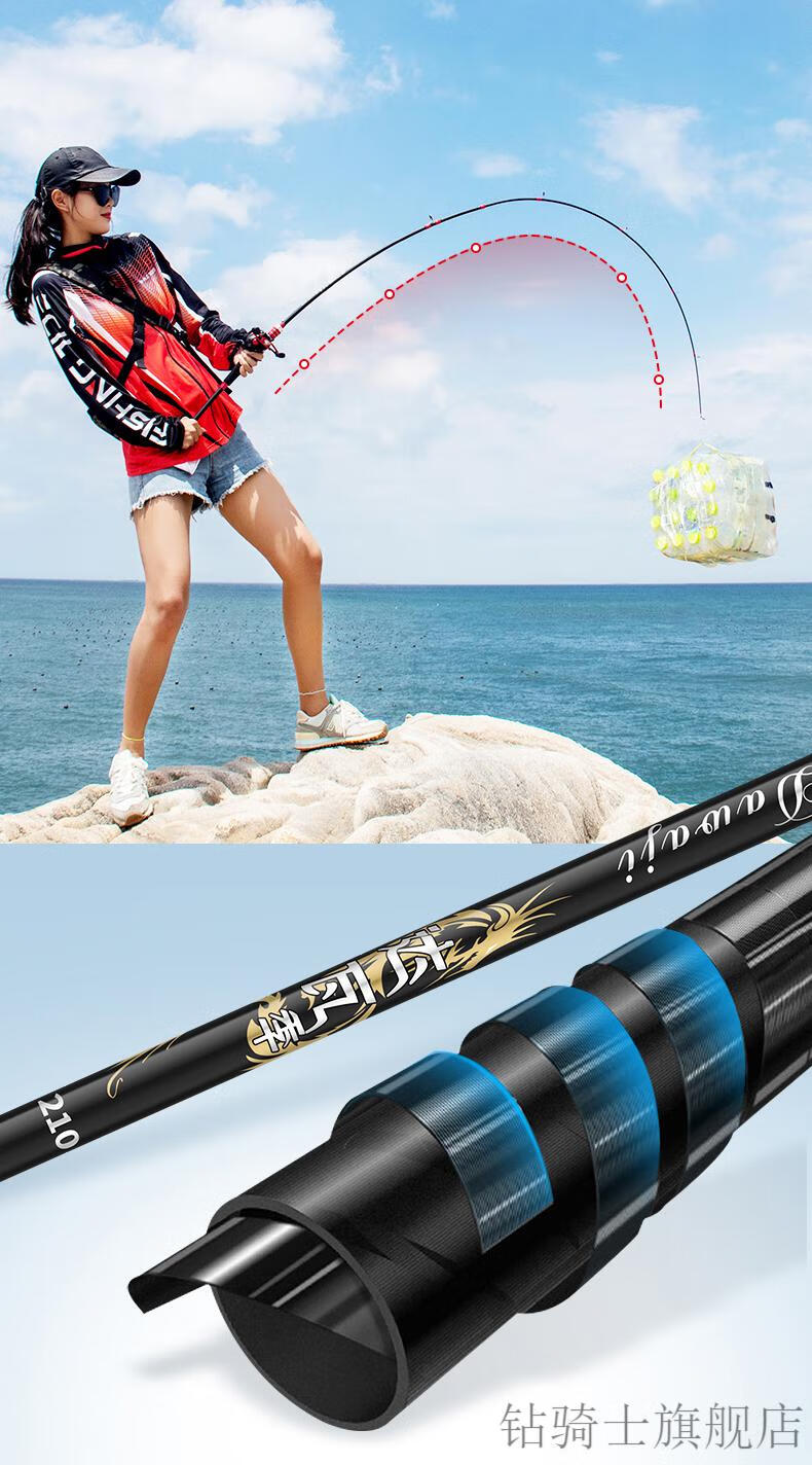 2022新款 达瓦一击未来达瓦季套装全套装备鱼竿新手海杆抛竿水滴轮