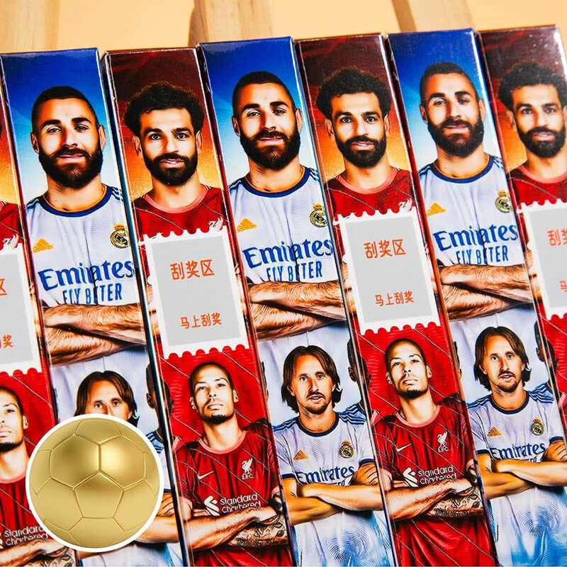 乐千寻(leqianxun) 足球刮刮乐盲盒笔帅气创意精美可爱高颜值2022新款