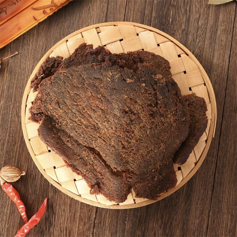 x鲜生会员店高坑牛肉干原味250g*2袋软嫩有嚼劲开袋即食 红色【图片