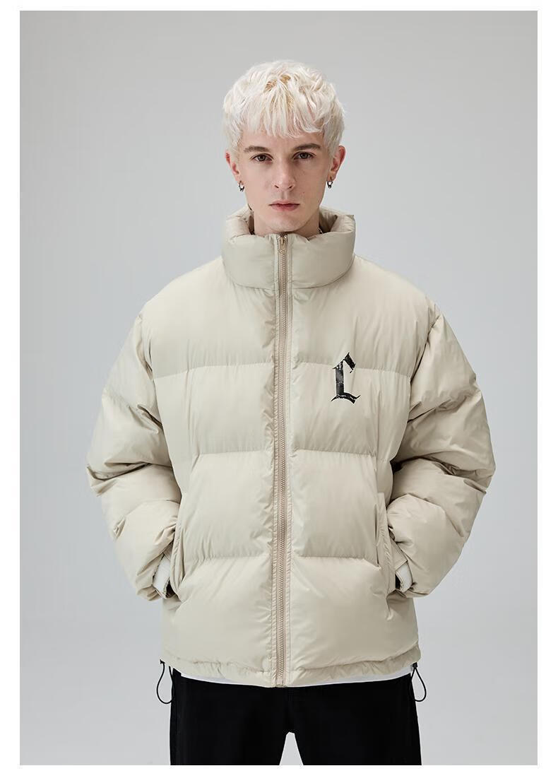 冬季新款climaxvision破损做旧c字母印花保暖男女同款加厚外套潮流